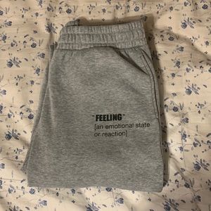 Grey sweats, size medium